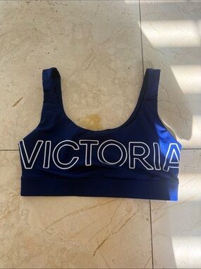 Victoria's Secret Navy Blue Logo Sports Bra